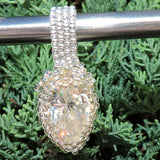 Silver Beaded CZ Enhancer/Pendant