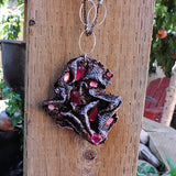 Eco Friendly Black and Pink Glitter Paper Towel Pendant