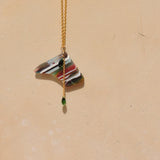 Eco Friendly Resin Pendant w/Swarovski Crystals