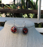 Swarovski Red Dangle Earrings