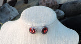 Swarovski Red Dangle Earrings