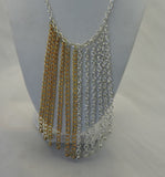 Silver and Gold Chain Necklace