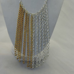 Silver and Gold Chain Necklace