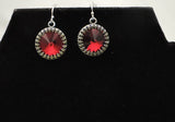 Swarovski Red Dangle Earrings